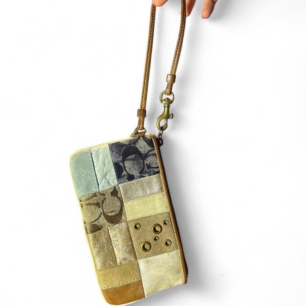 Coach Patchwork Wristlet Clutch